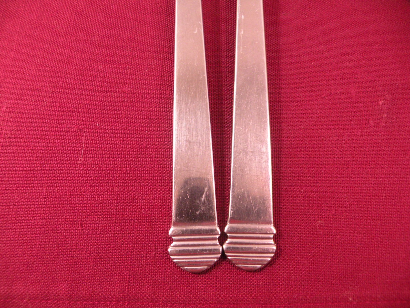 Set Of 2 Dinner Forks The Main Course MNF1 Glossy Stainless Flatware 7 3/4" gallery