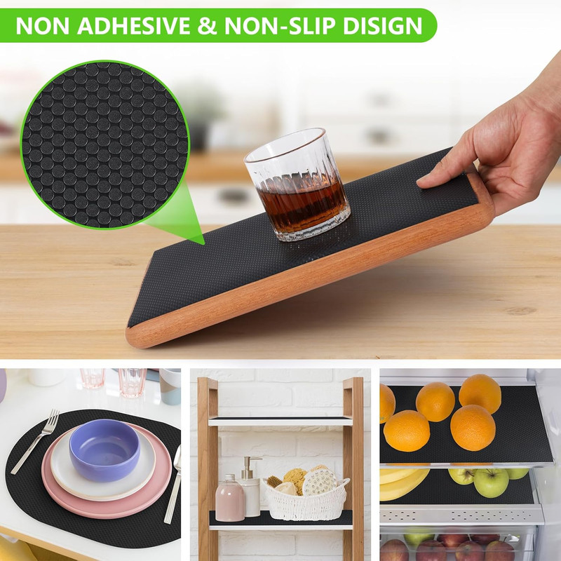 Shelf Liners for Kitchen Cabinets Non Adhesive Drawer Liner for Bathroom Waterpr gallery
