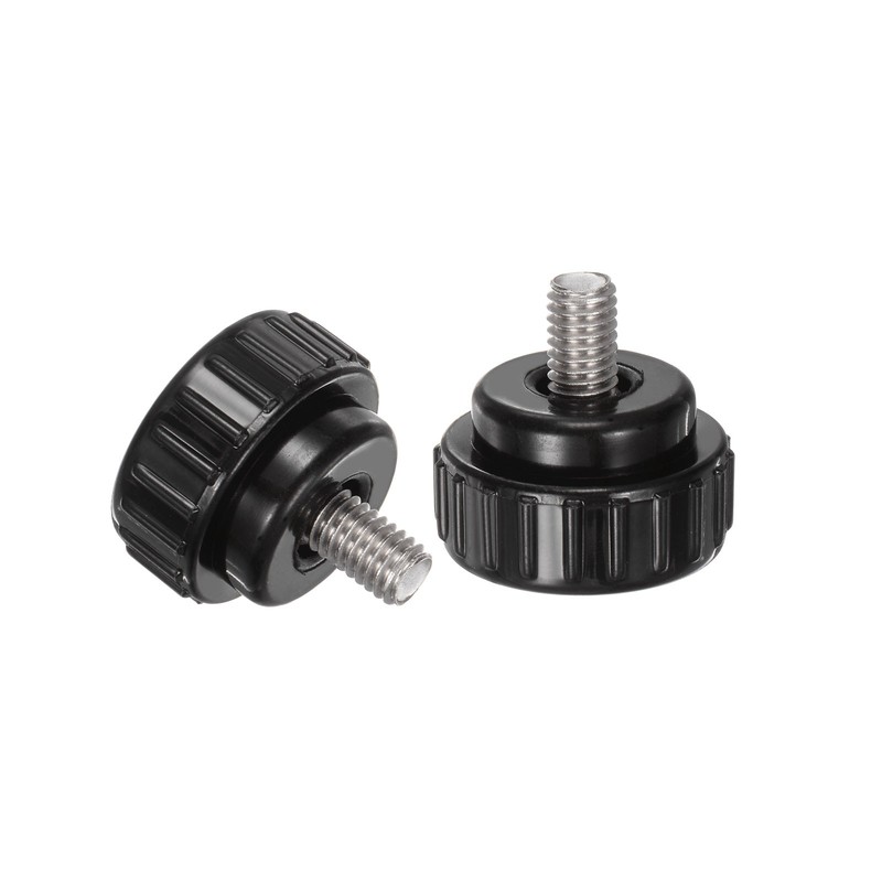 4pcs Knurled Clamping Knobs M6 x 10mm 304 Stainless Steel Thread 25mm Head gallery