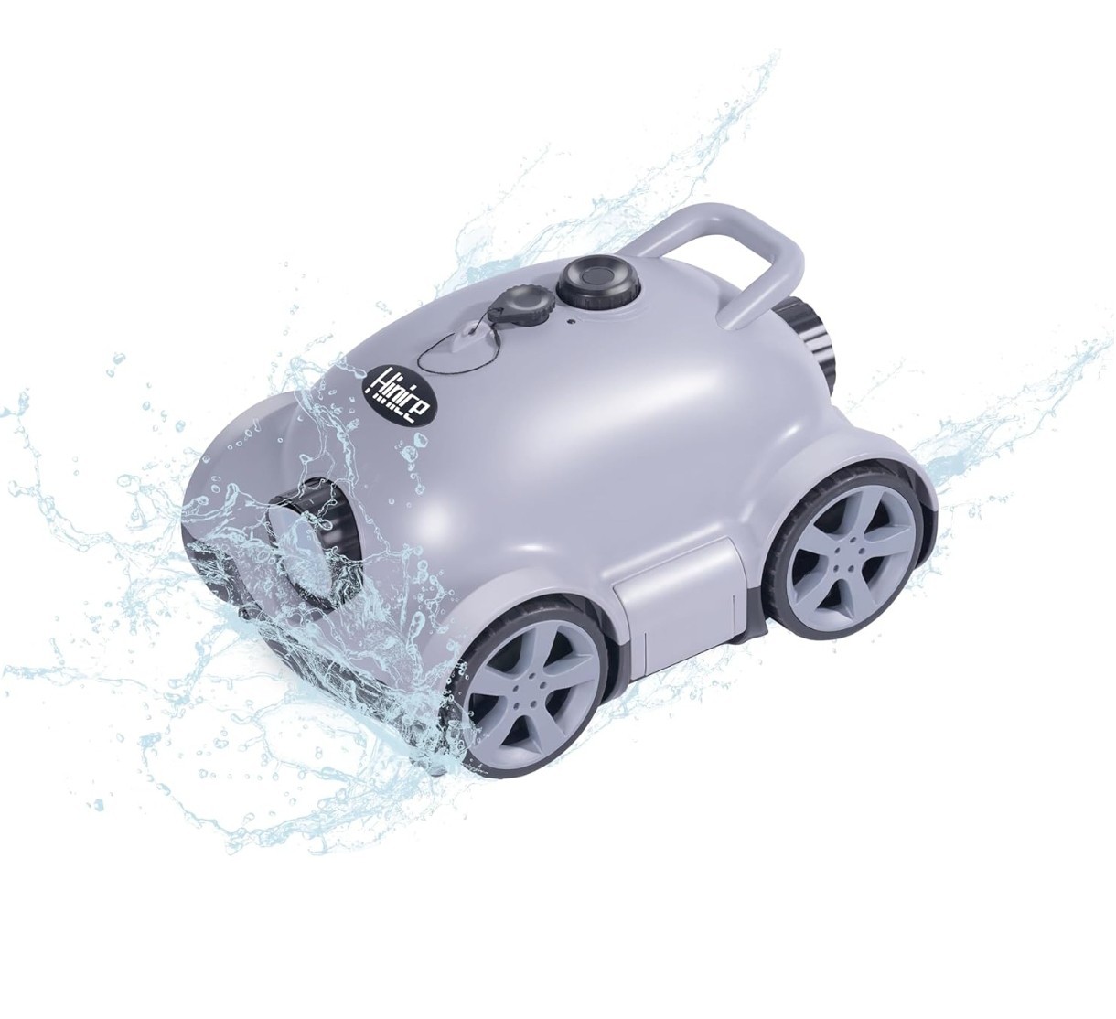 Hinice Cordless Robotic Pool Cleaner, Automatic Vacuum Robot up to 2153 sqf Grey gallery