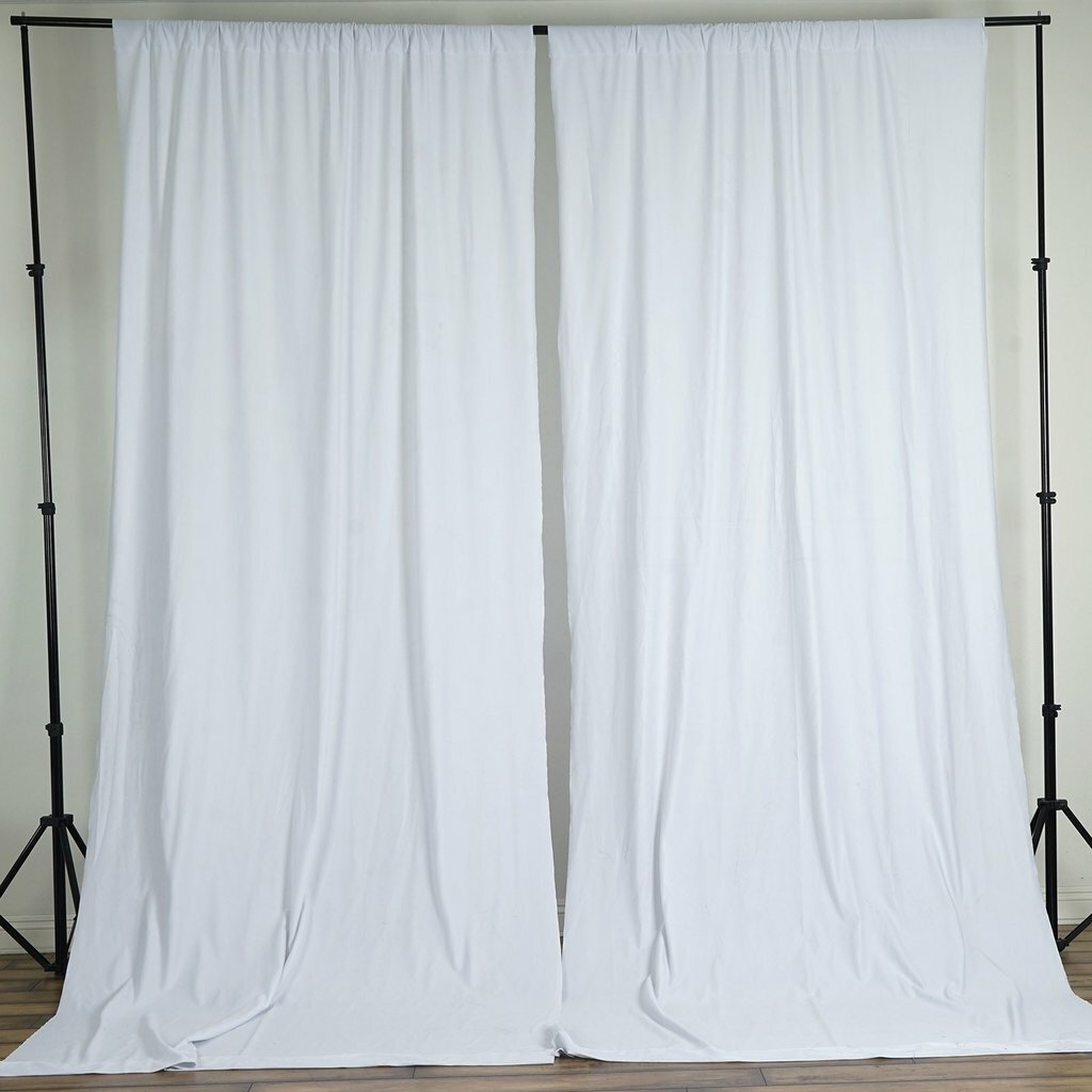 Solid Poplin Curtain Window Panel or Photography Studio Backdrop 58" Wide gallery