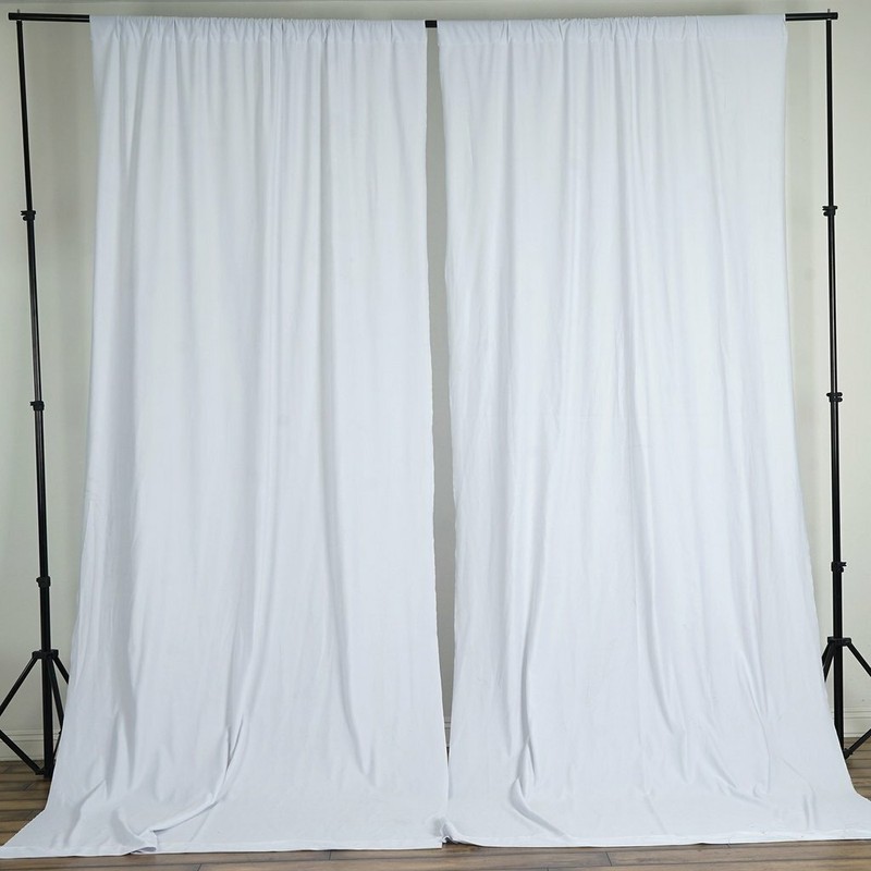 Solid Poplin Curtain Window Panel or Photography Studio Backdrop 58" Wide gallery