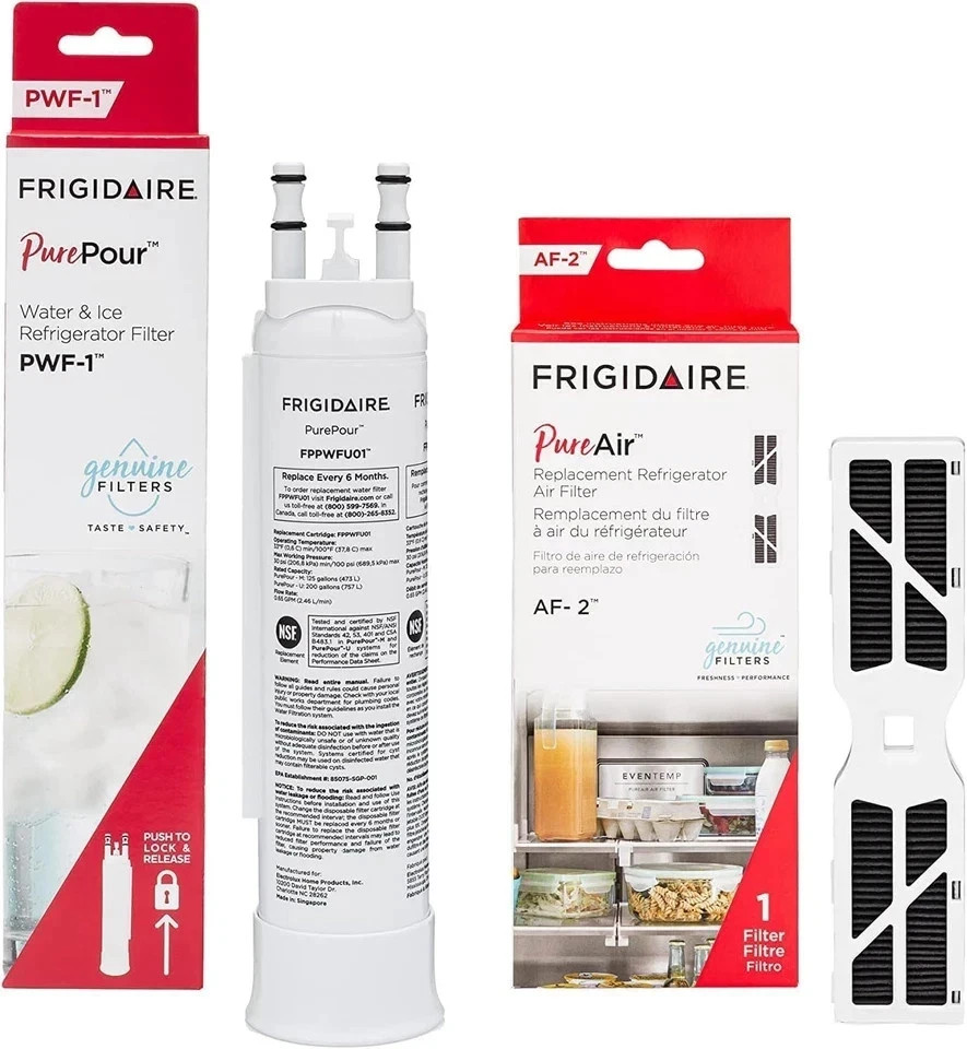Frigidaire PurePour® PWF-1 (FPPWFU01) & PureAir® AF-2 (FRGPAAF2) Water & Air Fil gallery