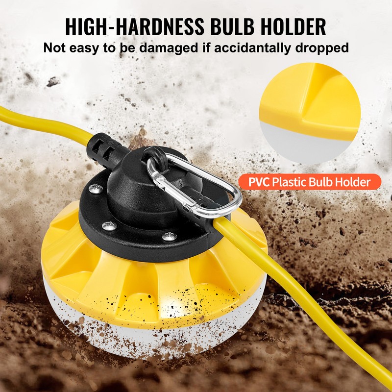 VEVOR 100FT Construction String Lights 100W 10000LM Connectable Waterproof gallery