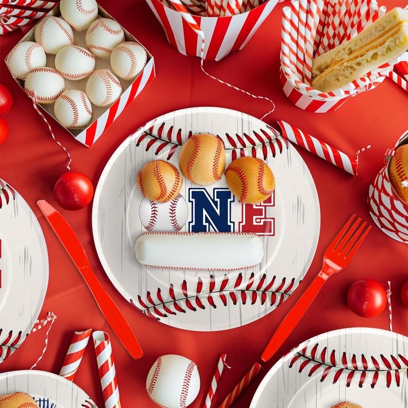 Baseball First Birthday Party Supplies - Rookie of The Year 1st Birthday Deco... gallery