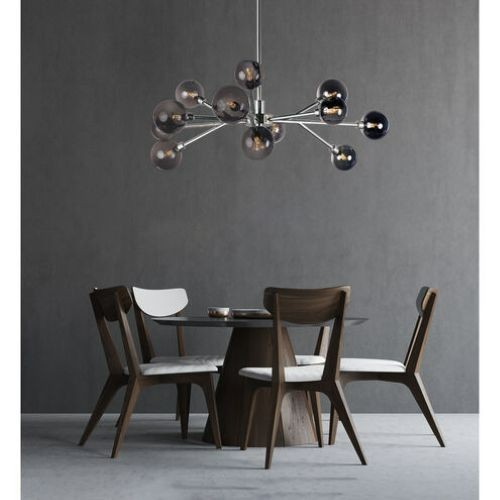 ET2 Asteroid 41.5" 12-Light LED Multi-Light Pendant - Polished Chrome E24826-138 gallery