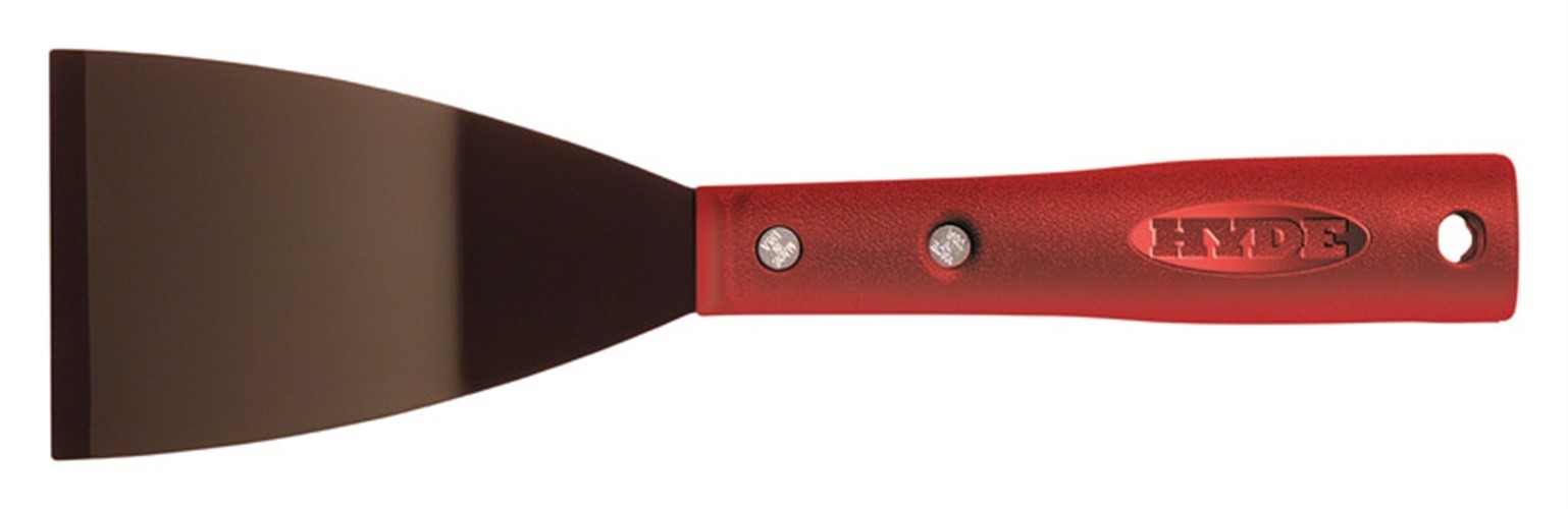 Hyde 12070 HCS Blade Red Contour-Grip Bent Chisel Scraper 4-3/4 L x 3 W in. gallery