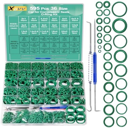 270/595 Pcs Metric and SAE Air Conditioning O-Ring Kit for Automotive A/C gallery