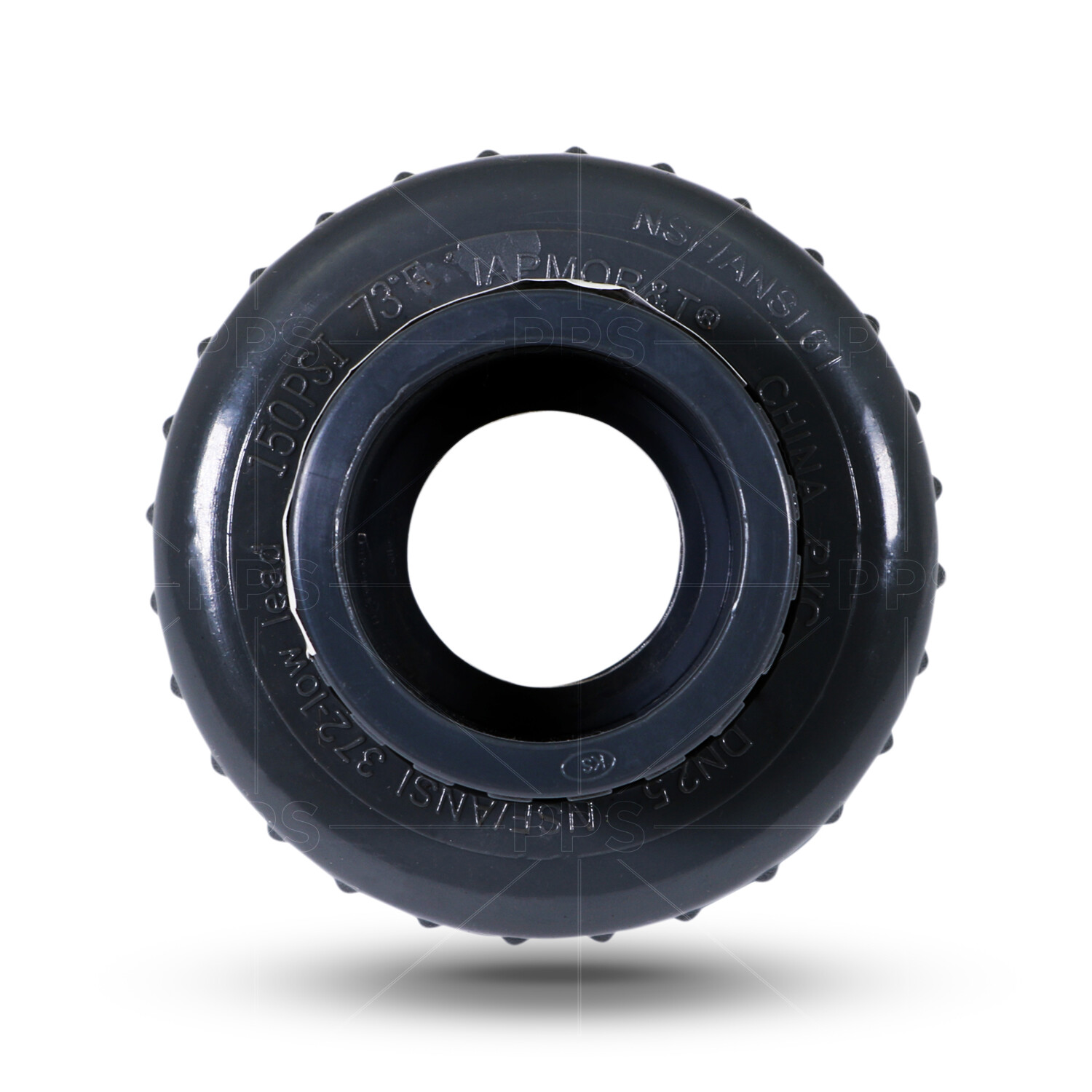 Midline Valve PVC Union Coupling Pipe Fitting 1/2''-2'' Solvent Connection Grey gallery
