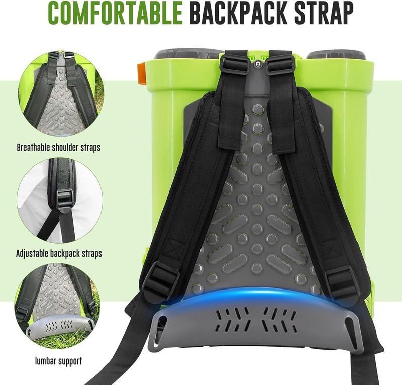 Battery Powered Backpack Sprayer 4 Gallon, VAXMAY 100 PSI Electric Graden Spr... gallery