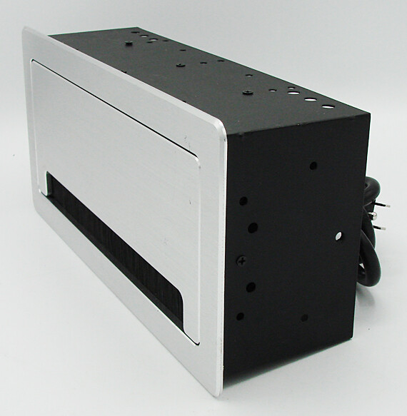 Pop Up Flip Up Recessed Power Outlet Box for Tables Desks 4x A/C - USB-A - USB-C gallery