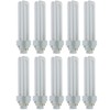 10Pack CFL Double U-Shaped Twin Tube, 6500K, PLD 4-Pin, 18W, G24Q2, 1080LM gallery
