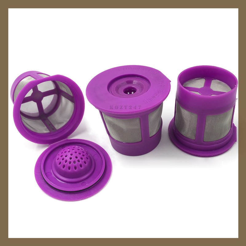 6 Keurig 2.0/1.0 Reusable Refillable Single Coffee Replacement Mesh Filter K-Cup gallery