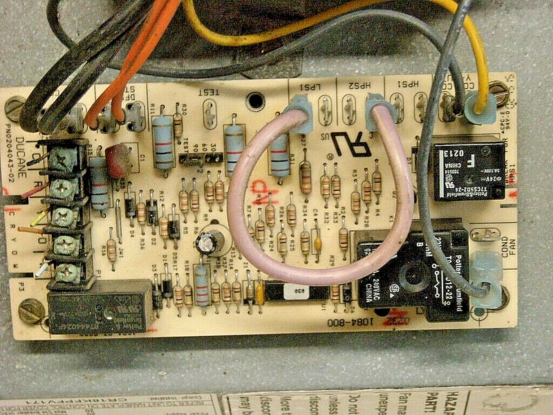 1084800A6-DUCANE HEAT PUMP CONTROL BD 1084-83-800A ASSY w/HONEYWELL RS012B 1008 gallery