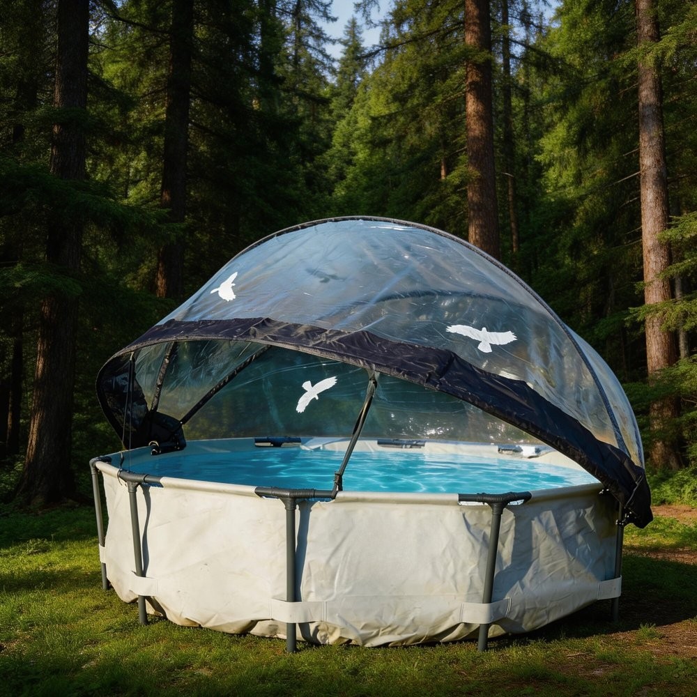 10/12/15ft Round All Weather Cover Pool Dome Enclosure for Outdoor Frame Pools gallery