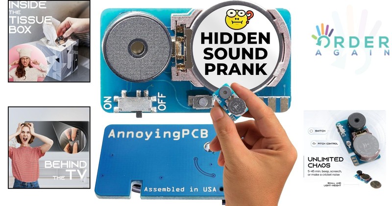Prank Device Compact Long-lasting 3- Battery Noise Maker for Fun gallery
