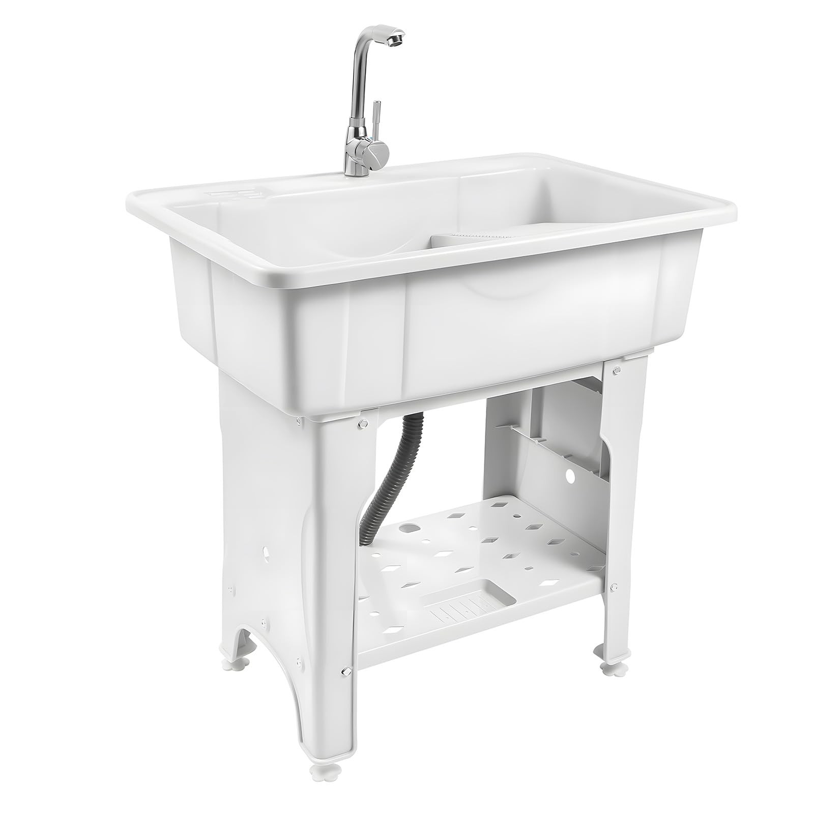 Utility Sink Laundry Tub with Faucet & Basement for Laundry Room Garage or Shop gallery