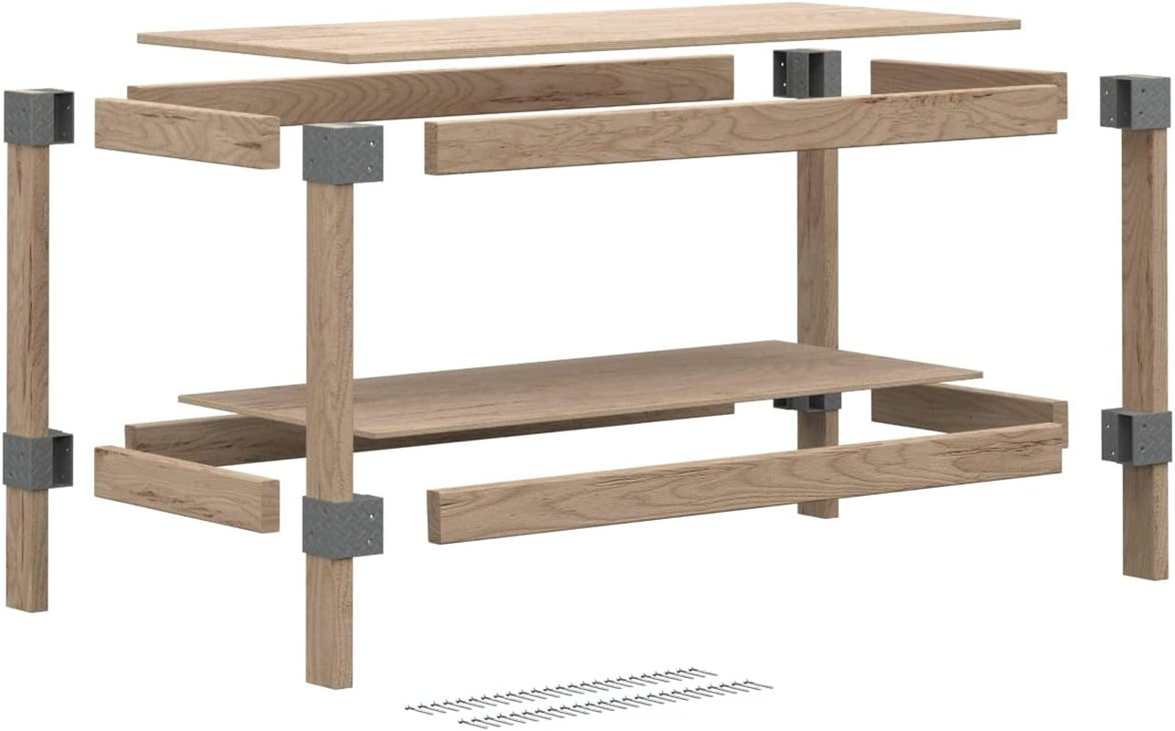 Heavyweight 2' X 4' Do-It-Yourself Workbench Kit,Gray gallery