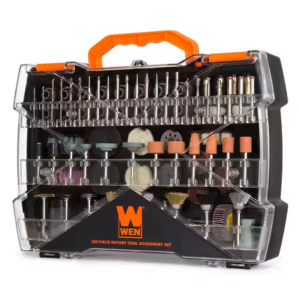Assorted Rotary Tool Accessory Kit with Carrying Case 282-Piece for WEN & Dremel gallery