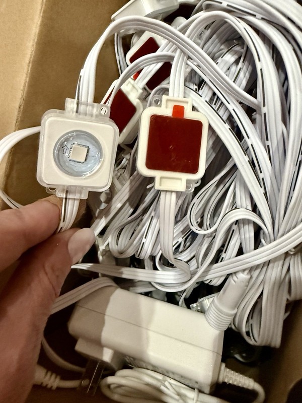 Outdoor String Lights smart speaker, remote voice control New gallery