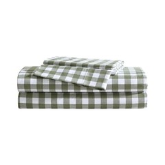 – Twin Sheet Set, Crisp & Cooling Sheets w/a Naturally Smooth Cotton Percale …