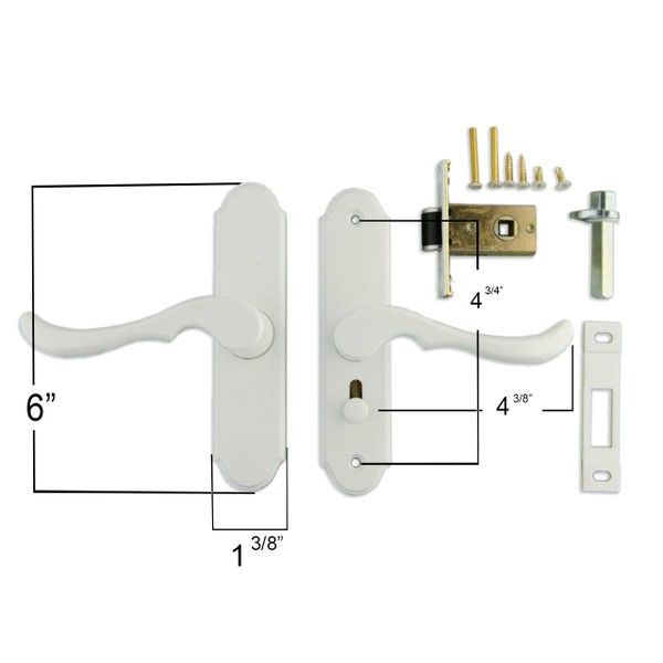 larson storm door mortise latch hardware gallery