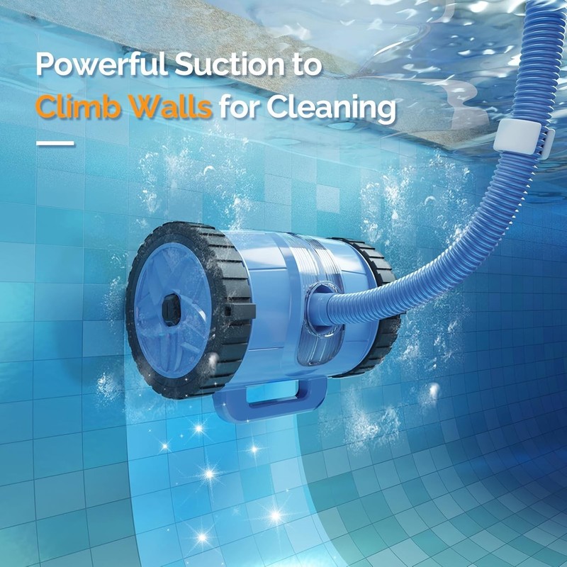 2025 Upgrade Automatic Pool Vacuum Cleaner Wall-Climbing Suction Side gallery