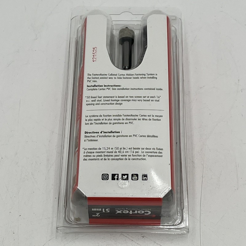 NEW!! FastenMaster Cortex Hidden Fastening System AZEK Trim 2" Screws Plugs 50LF gallery