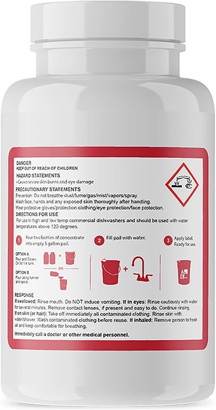 Commercial Dishwasher Detergent - Makes One 5 Gallon Pail - Industrial Dish Dete gallery
