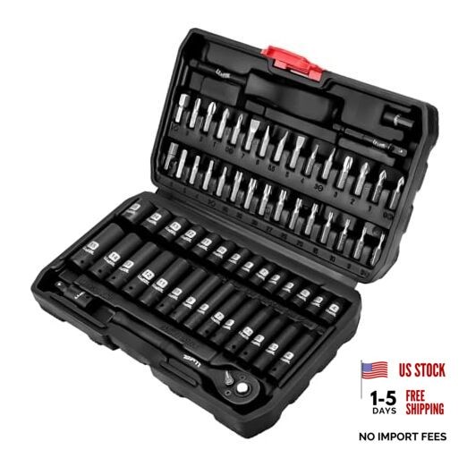 1/4 inch Impact Socket Set, 63 Piece Drive Socket 63pcs 1/4 inch socket set gallery
