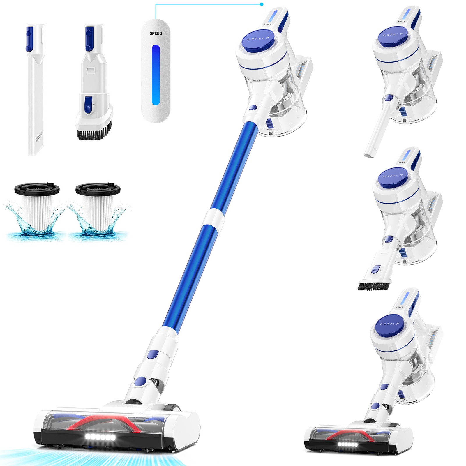 Cordless Vacuum Cleaner 35Kpa Stick Vacuums Lightweight, 6 in 1 Handheld HEPA gallery