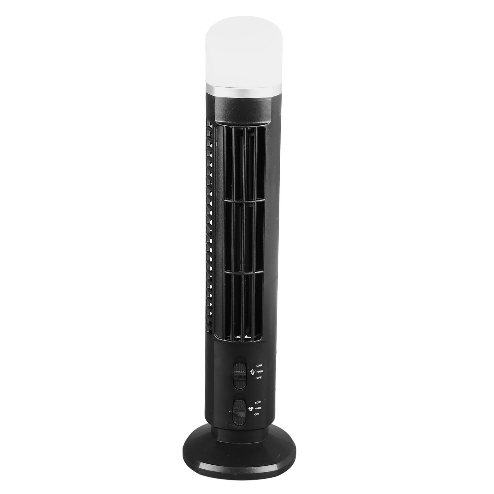 Portable Bladeless Tower Fan With Light For Home Office Study ECBZ gallery