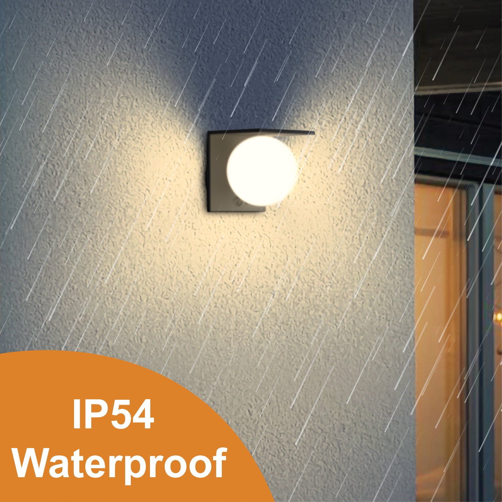 Solar Outdoor Wall Light 4-Mode Motion Sensor IP54 Dusk to Dawn Lamp Yard Patio gallery