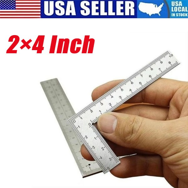 Stainless Steel L Square Ruler Small Measuring Layout Tool 2X4 Inch gallery