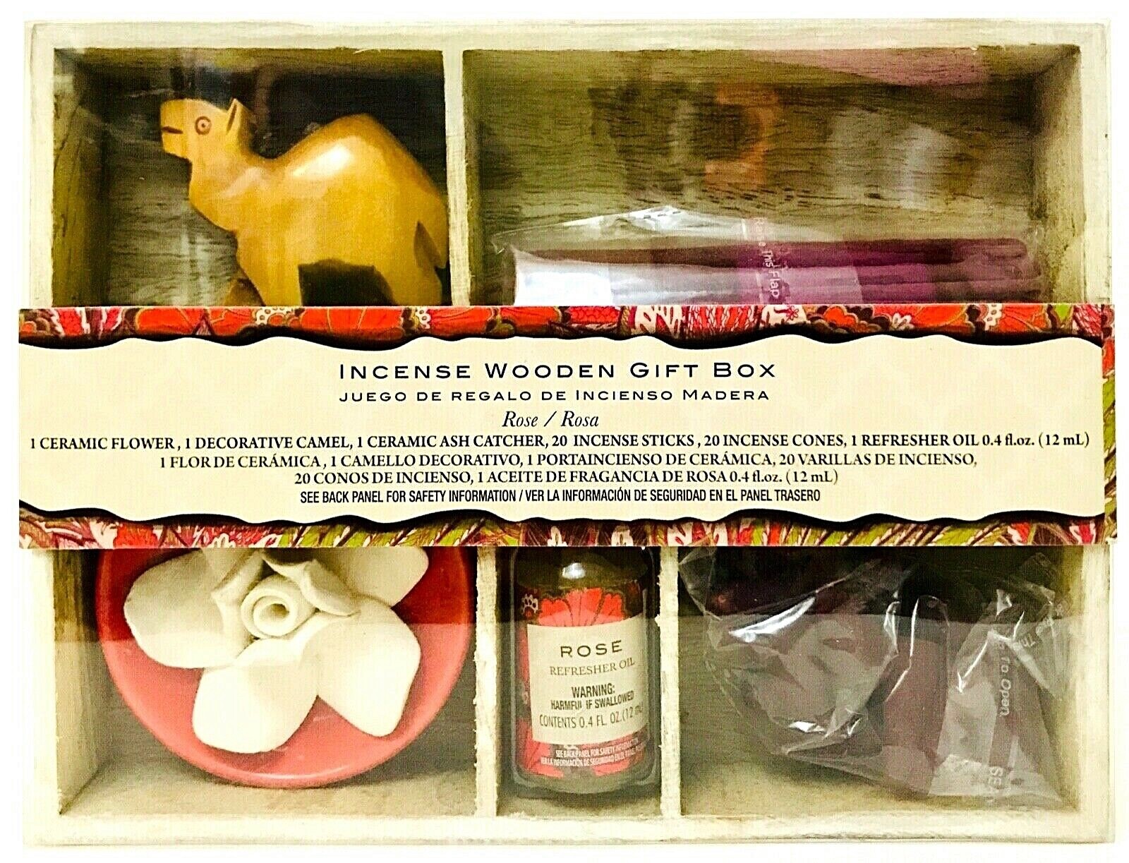 Flora Classique Rose Incense Wooden Gift Box Ceramic Flower & Decorative Camel gallery