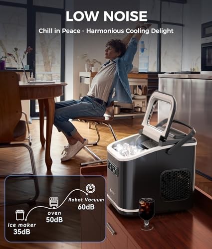 Ecozy Countertop Ice Maker Portable Self-Cleaning 9-Bullet Ice Cubes 6 Mins gallery