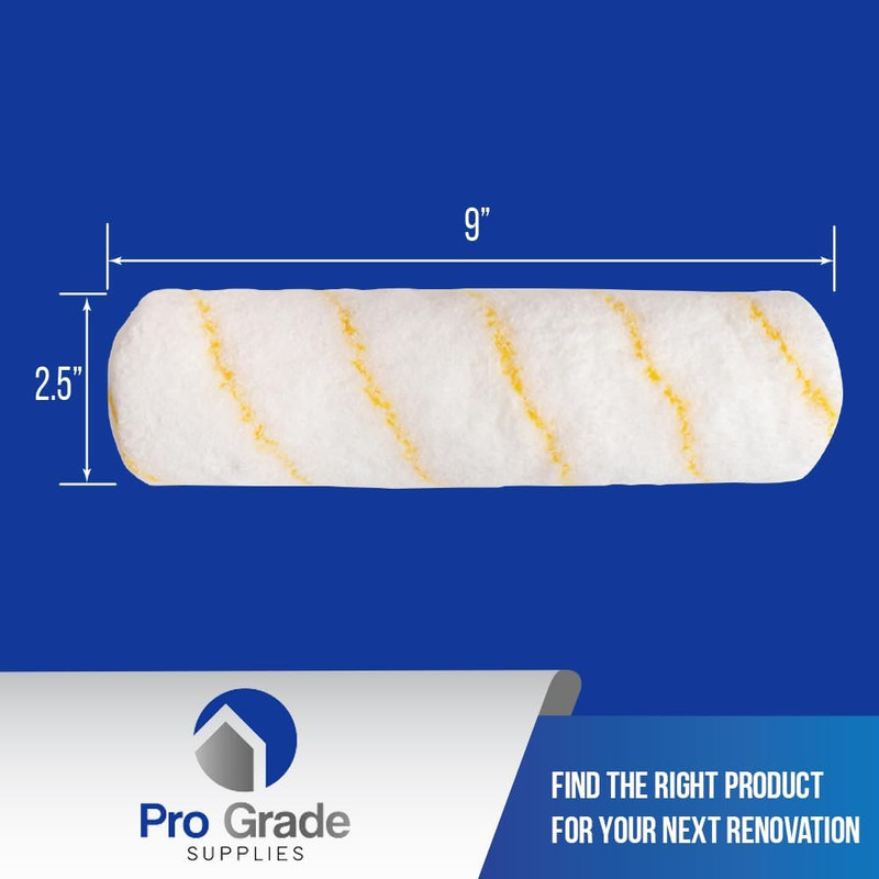 Pro Grade - Paint Roller Covers - 1/2 X 9 Inch Microfiber 5 Pack gallery