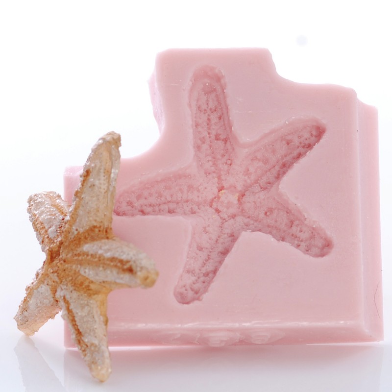 Seashell Starfish Silicone Mold use with Fondant Chocolate Polymer Clay (837) gallery