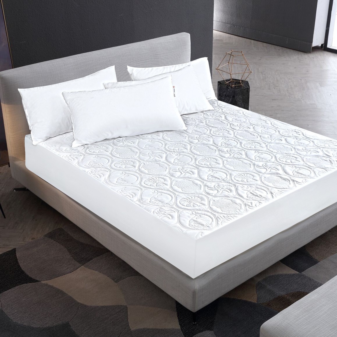18" Deep Pocket Quilted Waterproof Mattress Protector Fitted Sheet Bed Cover gallery