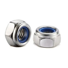 x 1.0mm Nylon Insert Hex Lock NutsPcs 304 Stainless Steel M6 50 Silver