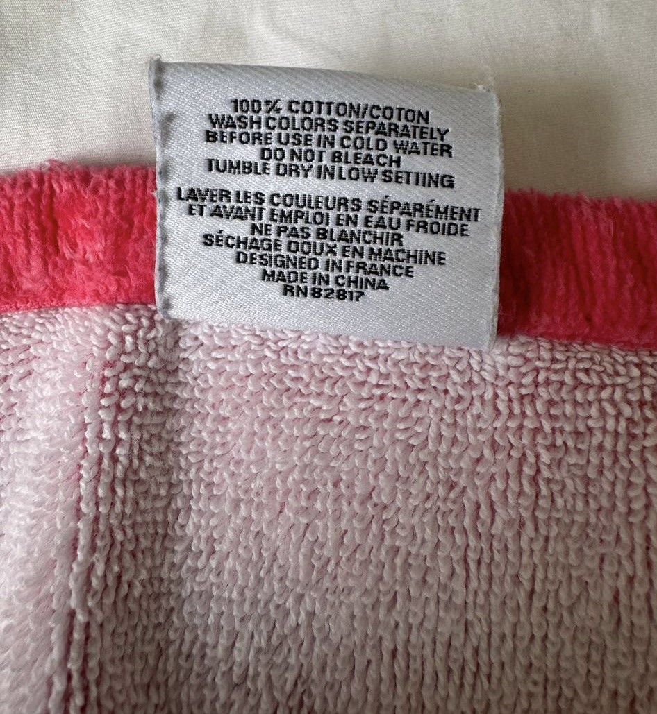 Lacoste Multi Color Beach Towel 7Crocodile Stripe Logo 34"x 68" gallery