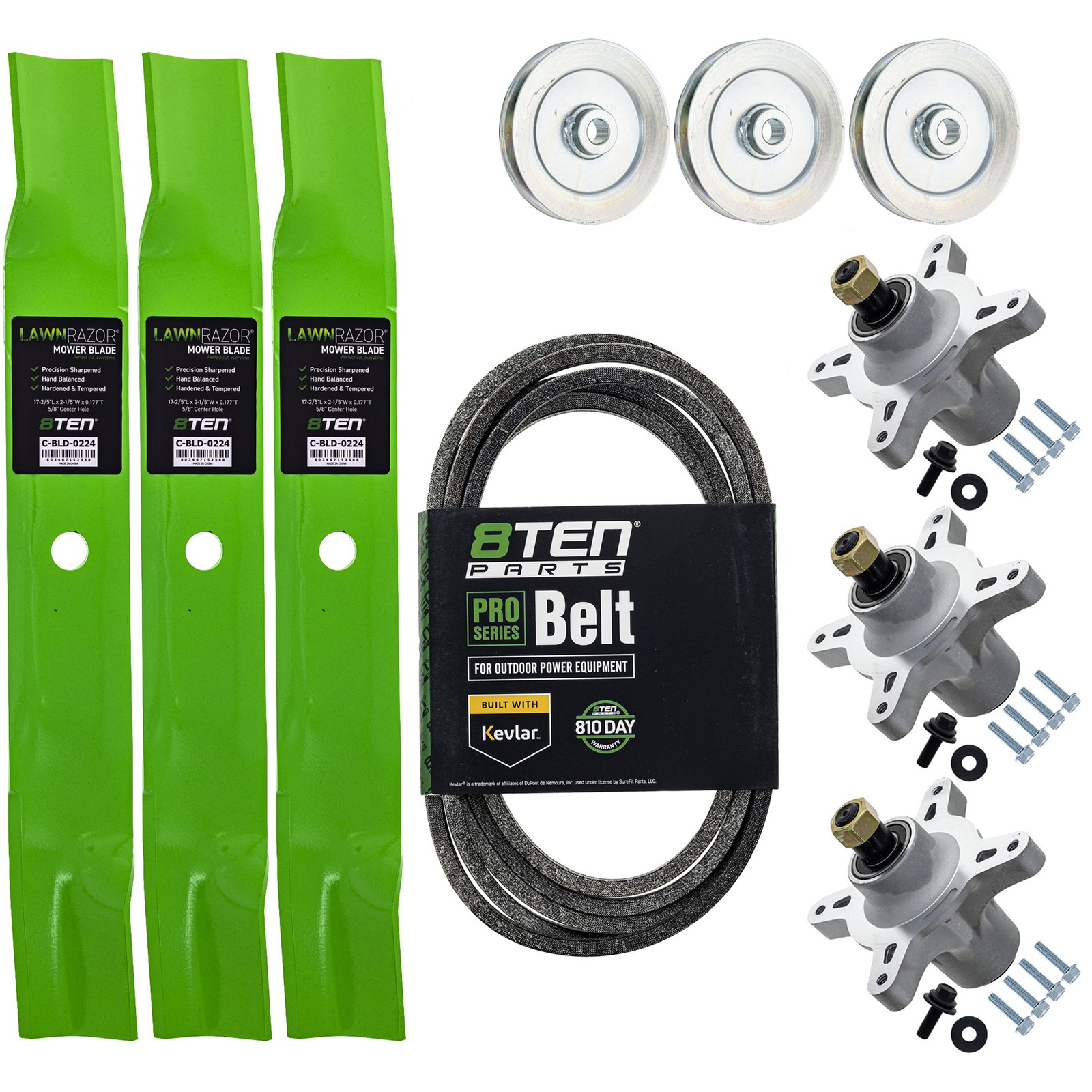 8TEN Blade Spindle Belt Kit for Exmark Quest E-Series 50-Inch 115-5059-03 gallery