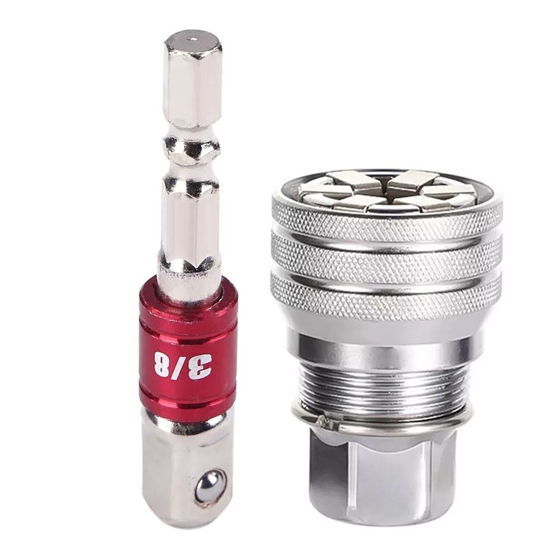 10-19mm Universal Socket Tool Adjustable Multifunction Wrench Sleeve US gallery