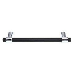 Amerock Destine 5 1/16″ (128mm) Ctr Pull Matte Black Polished Chrome BP36859FB26