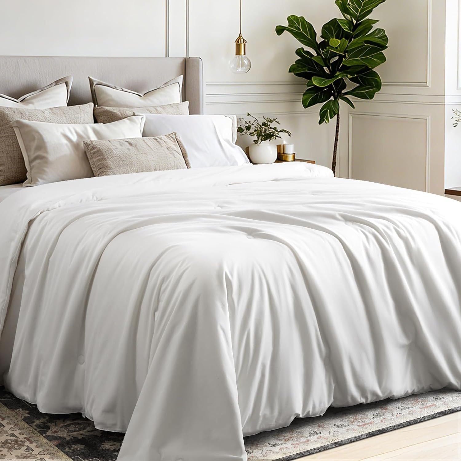 King 100% Mulberry Silk Comforter - Extra Warm, Breathable, 90"x106 gallery