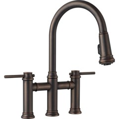 BLANCO 442507 Empressa Pull Down Kitchen Bridge Faucet – Oil Rubbed Bronze