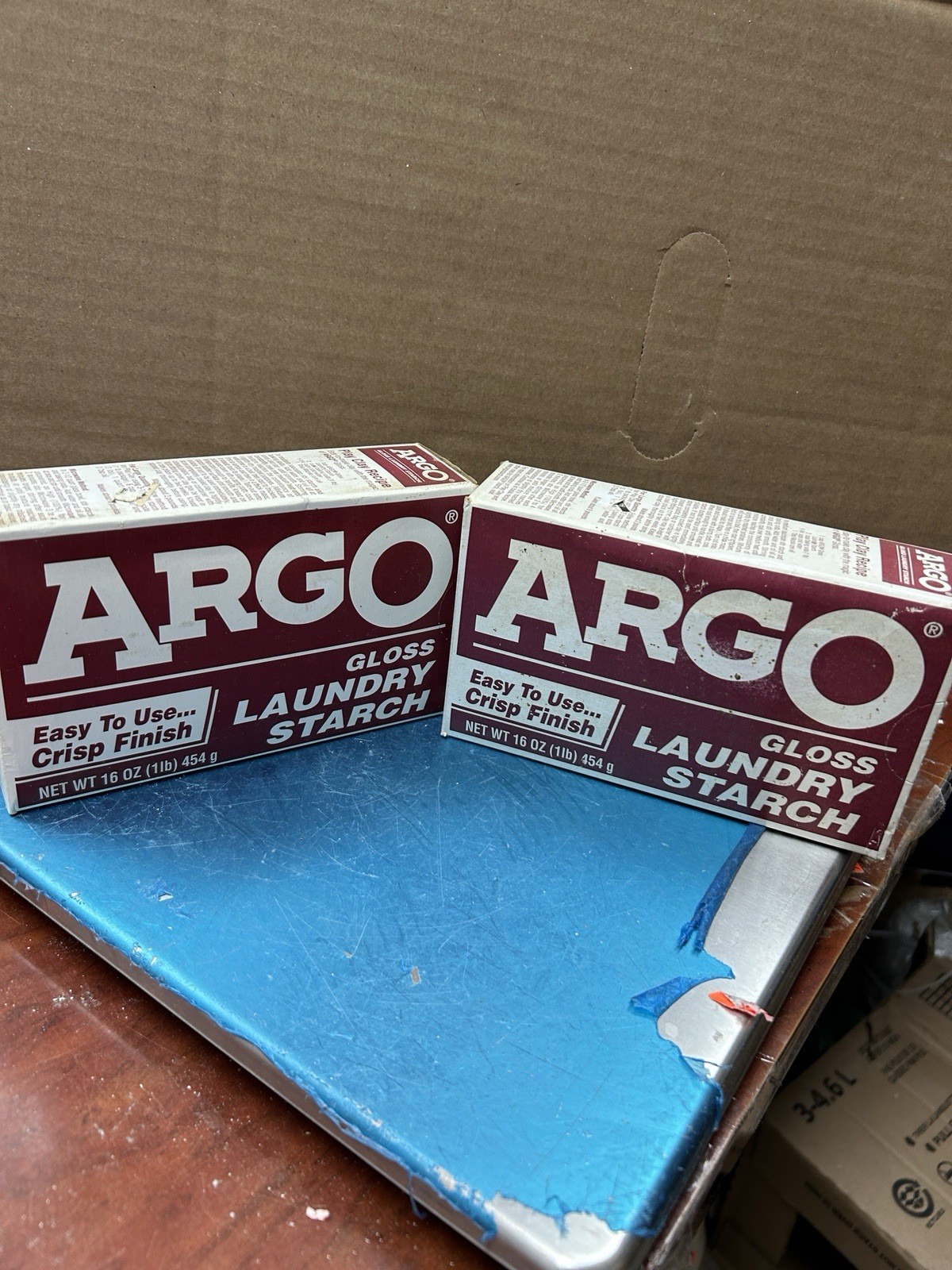 Argo Gloss Laundry Starch 2 Pack No Date Stained Boxes gallery