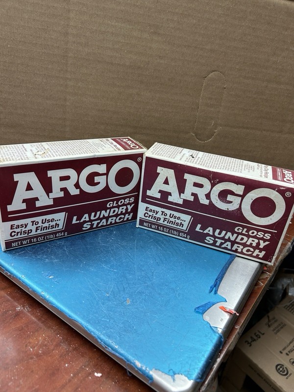 Argo Gloss Laundry Starch 2 Pack No Date Stained Boxes gallery