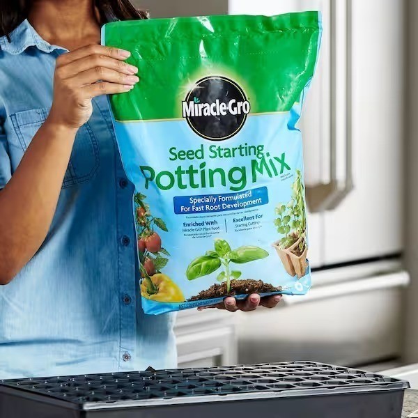 2-Pack Miracle-Gro Seed Starting Potting Soil Mix-16 Qt for Optimal Plant Growth gallery