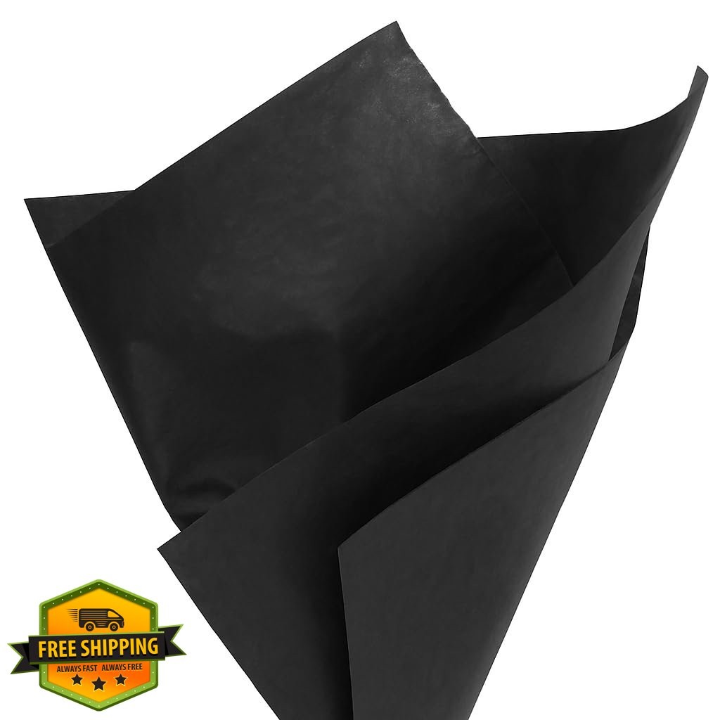 PMLAND Black Tissue Paper 60 Sheets 26x20 Inch gallery